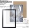 A1 Picture Frame,23.4x33 Poster Frame Black Woodgrain, Vertical & Horizontal Wall Hanging Large picture frames for Photos, Posters & Art Prints